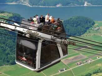 İsviçrede üstü açık teleferik keyfi - TeleferikHaber