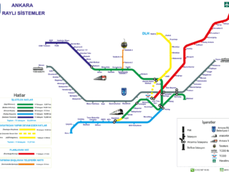Ankara Metro Haritasi ve Ankaray Rayli Sistemi