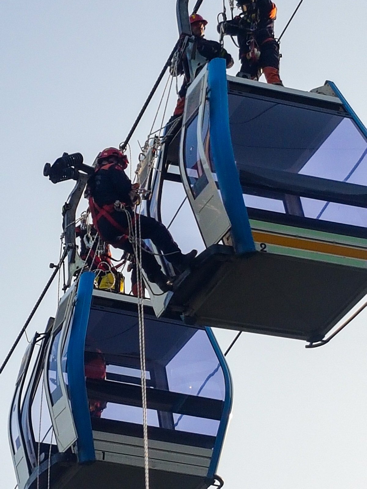 eyup piyer loti teleferik hattinda nefes kesen kurtarma tatbikati
