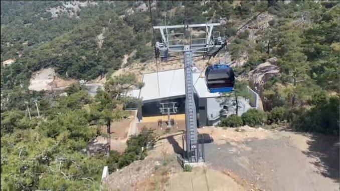 fethiyenin yillik hayali babadag teleferik hattinda seferler basladi fethiyenin yillik hayali babadag teleferik hattinda seferler basladi