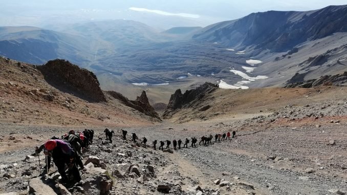 erciyes zirve tirmanislari basliyor erciyes zirve tirmanislari basliyor