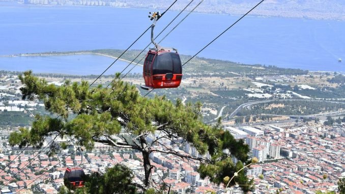 izmirde yanginlara karsi yeni onlem balcova teleferik tesisleri bir hafta kapatildi