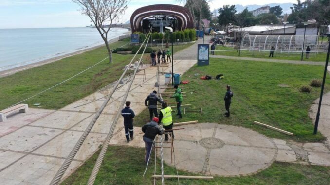 Boztepe Teleferik Hattinda Bakim Calismalari Devam Ediyor Boztepe Teleferik Hattinda Bakim Calismalari Devam Ediyor