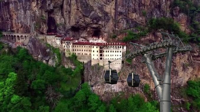 Sümela Manastırı Teleferik Projesi İhale Aşamasına Geldi Sümela Manastırı Teleferik Projesi İhale Aşamasına Geldi