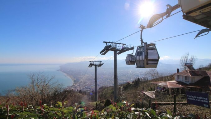 Ordu'da Teleferik Tekrar Hizmete Açıldı Ordu'da Teleferik Tekrar Hizmete Açıldı