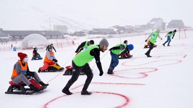 Erciyes A.Ş.'nin ‘Artık Çekilmez Oldun Eşler Arası Kızak Yarışması’ Başlıyor Erciyes A.Ş.'nin ‘Artık Çekilmez Oldun Eşler Arası Kızak Yarışması’ Başlıyor