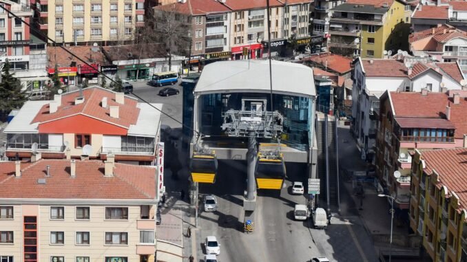 Yenimahalle Şentepe Teleferik Hattı Yarın Hizmete Açılıyor Yenimahalle Şentepe Teleferik Hattı Yarın Hizmete Açılıyor