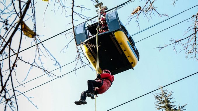 Jandarma Arama Kurtarmadan Kecioren Teleferikte Tatbikat