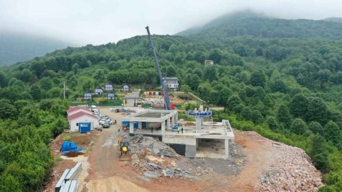 Kartepe Teleferik Projesi’nde Derbent İstasyonu Tamam Kartepe Teleferik Projesi’nde Derbent İstasyonu Tamam