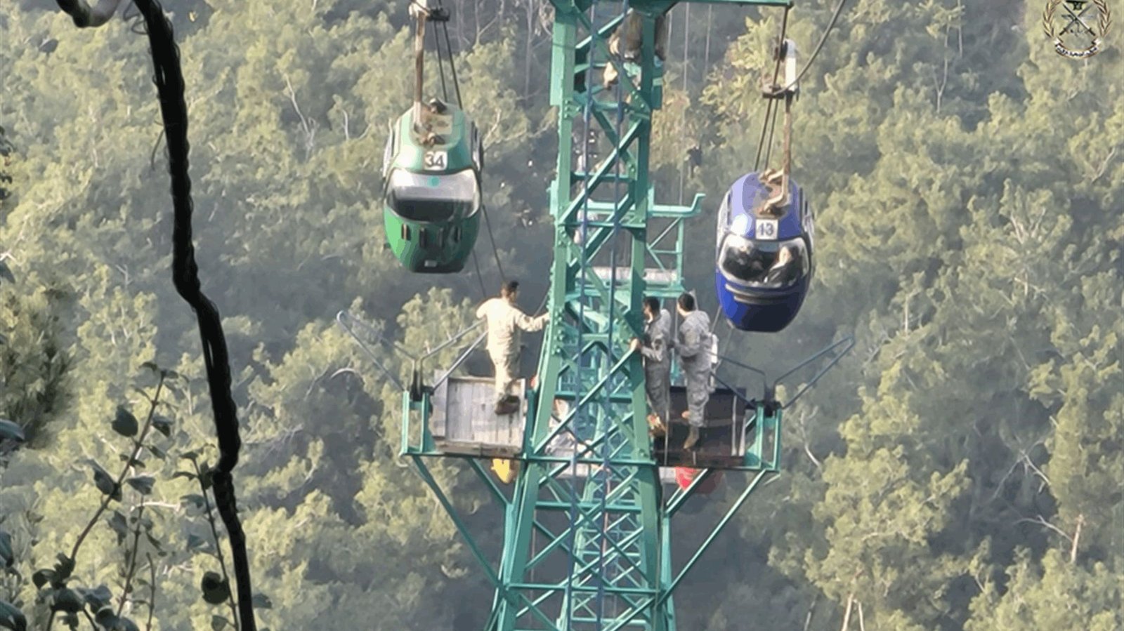 Lübnan’da Teleferik Arızalandı Kişi Saatler Sonra Kurtarıldı