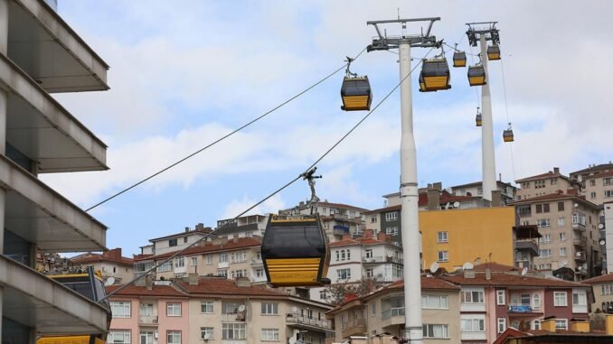 Yenimahalle Şentepe Teleferik Hattı Kapatıldı Yenimahalle Şentepe Teleferik Hattı Kapatıldı