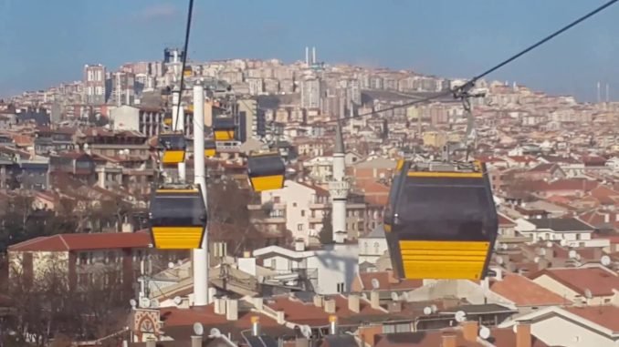 Yenimahalle Şentepe Teleferik Hattında Halat Değişimi! Yenimahalle Şentepe Teleferik Hattında Halat Değişimi!