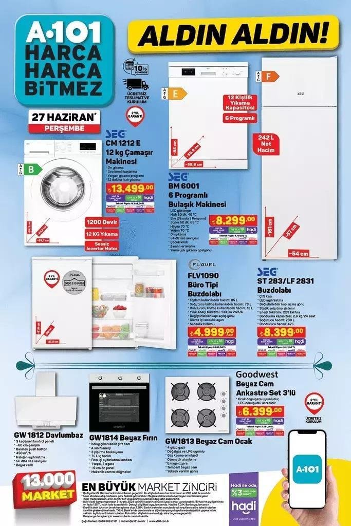 A101 27 Haziran 2024 Aktüel Ürünler Kataloğu