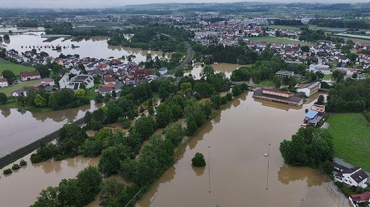 Baden-Württemberg ve Bavyera'da Sel Felaketi