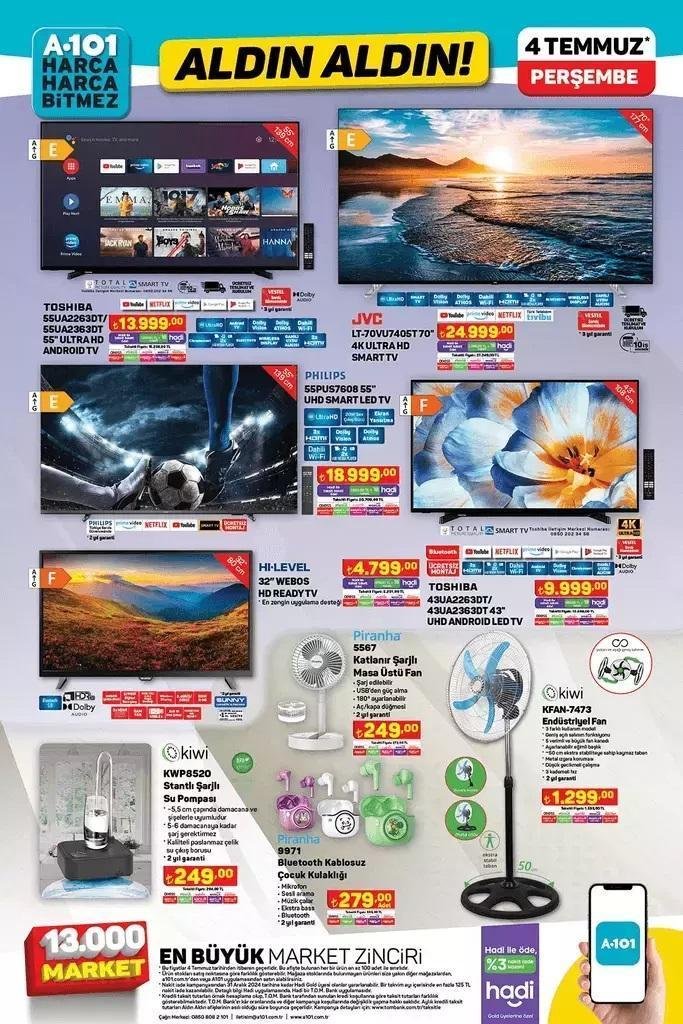 A101 Aktüel Ürünler Kataloğu - 4 Temmuz 2024