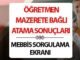 MEB Öğretmen Mazerete Bağlı Tayin Sonuçları Açıklandı - TeleferikHaber