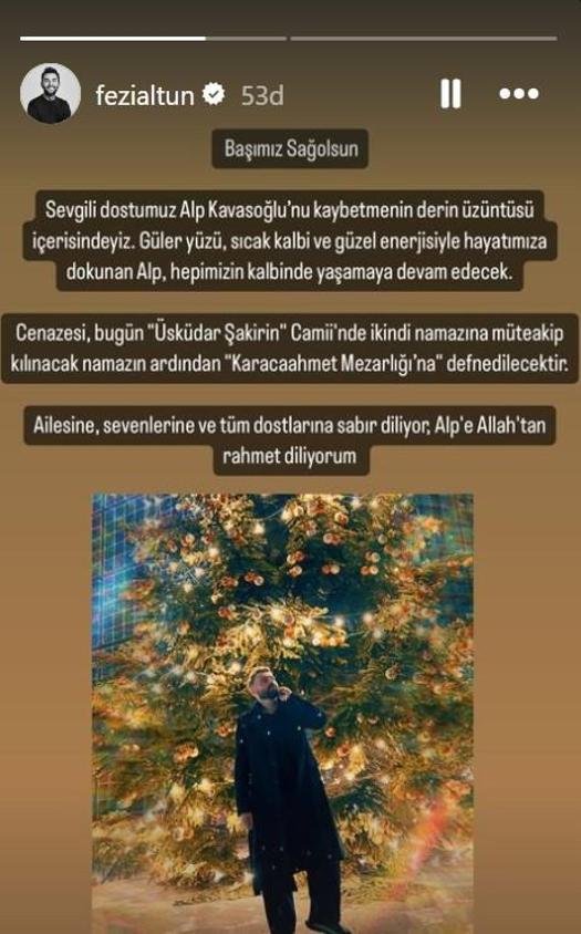 Alp Kavasoğlu'nun Vefatı