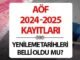 AÖF Kayıt Yenileme Süreci ve Tarihleri - TeleferikHaber