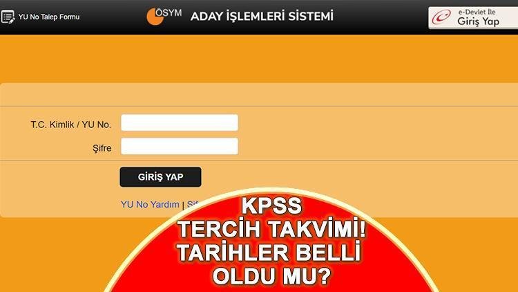 KPSS Tercih Süreçleri Hakkında Bilgilendirme