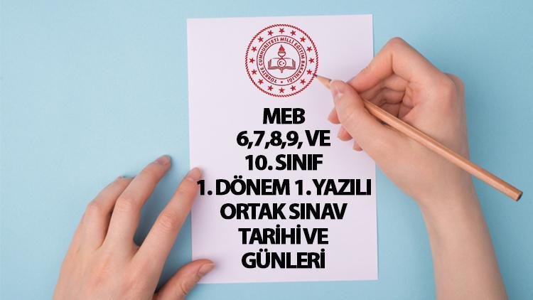MEB 2024-2025 Eğitim Öğretim Yılı 1. Dönem Ortak Sınav Takvimi Açıklandı