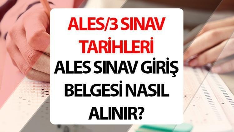 ÖSYM ALES/3 2024 Sınav Tarihi ve Detayları