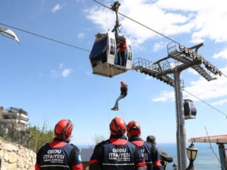 Ordu Boztepe Teleferik Hattında Nefes Kesen Tatbikat - TeleferikHaber